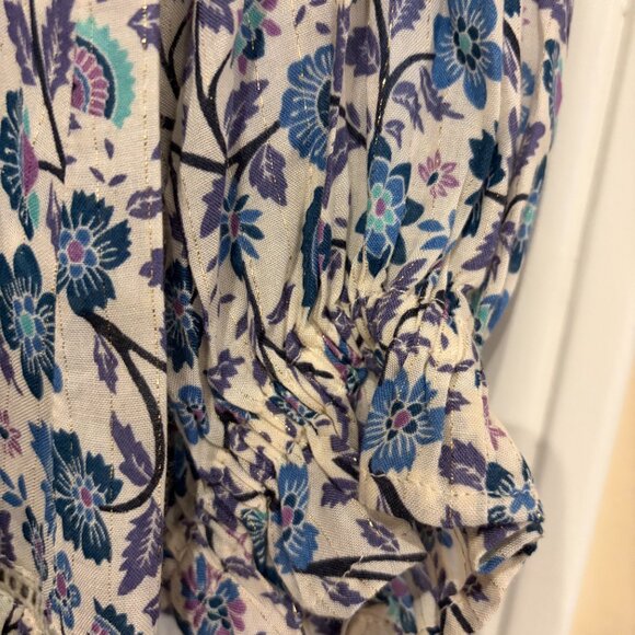 Spell and the Gypsy collective dress mini blue paisley print size small - Picture 2 of 6